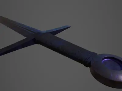 Dagger sword Low-poly 3D model shop