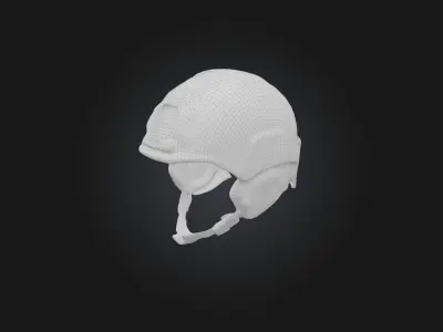 Military Helmet Low-poly 3D model