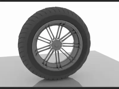Motorcycle Tyre Free 3D model