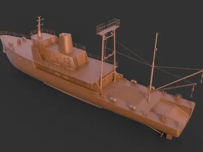 Ship Fishing mk4 3D print model