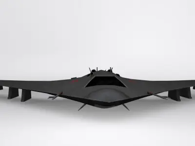 Sukhoi S-70 Low-poly 3D model