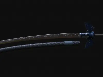 The Master Katana Free low-poly 3D model