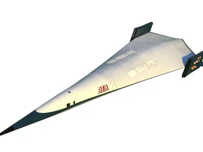 Supersonic VTOL airliner Griffith  3D model