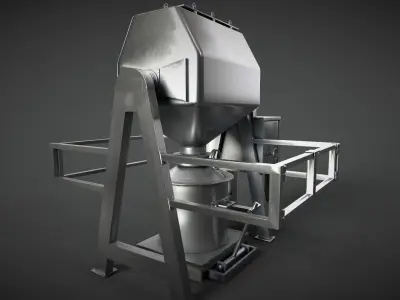Octagonal Blender Low-poly 3D model