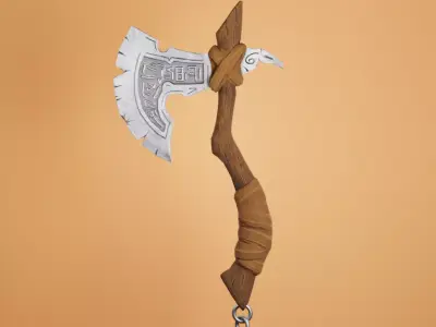 Axe - Game Ready Asset Low-poly 3D model