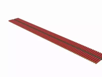 Firecracker train track 3D model
