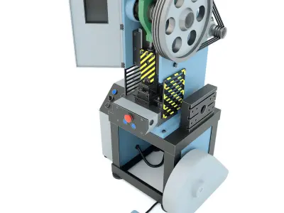 Machine tool mechanical press K2118B 3D model