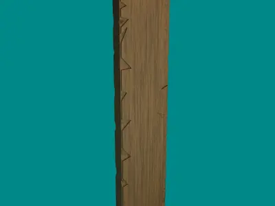 Planks with Procedural materials Free low-poly 3D model