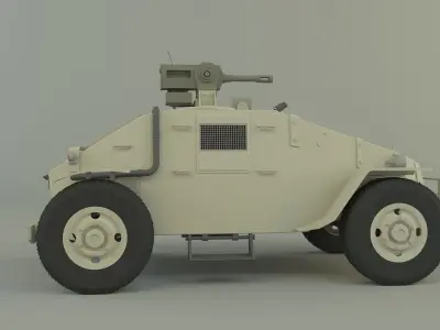 Military vehicle 3D model V1