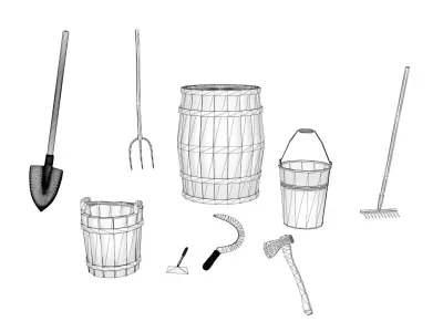 Farm Tools 3D model