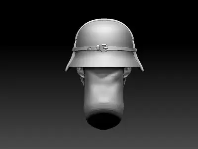 helmet head of soldier in 3D print model purchase