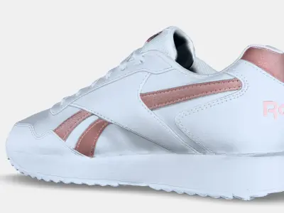 REEBOK GLIDE RIPPLE DOUBLE WHITE PINK 3D model