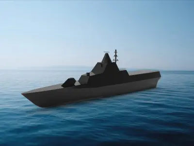Visby-class corvette 3D model