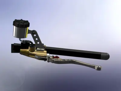 Clip-On hydraulic brake actuator Free 3D model