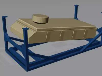 Sifting Sanitization Machine Low-poly 3D model