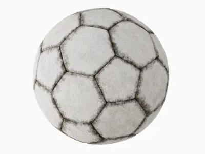 Dirty Soccer Ball Set  3D model