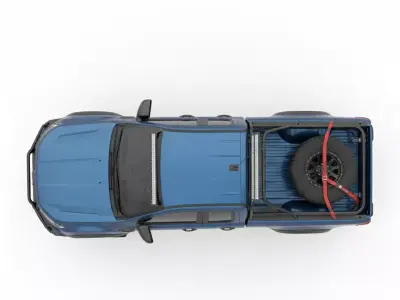 Custom Ford Ranger Off-Road Expedition Low-poly 3D model