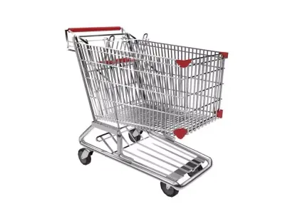 Shopping Trolley - Shopping Cart Low-poly 3D model purchase