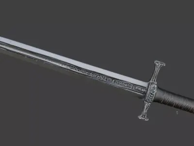 Viking Sword 3D Model v04 Low-poly 3D model