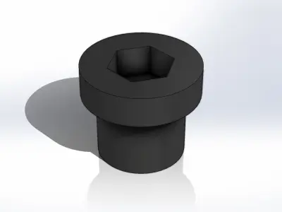Soquete 38mm x 1 pol Socket 3D model