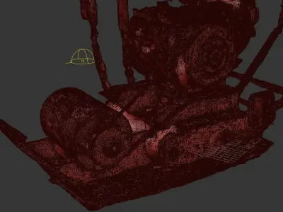 Ramming machine Scan Test Free Free 3D model
