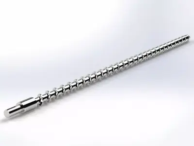 Screw for PVC Extrusion 3D model