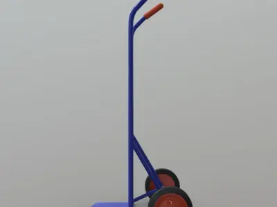 Sack Truck Low-poly 3D model