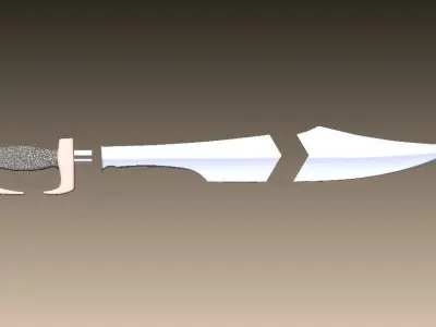 Leonid Sword Sparta Spartan King 300 Spartans Weapon Melee 3D model