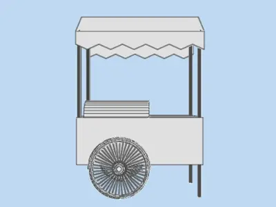 Trade Trolley - Type 2 3D model