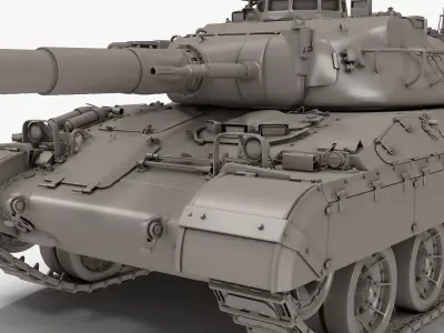 French Tank AMX-30b2 3D model