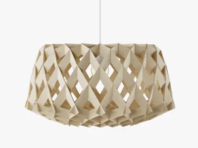 Plywood Lamps Set 3D model