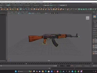 maya lowpoly model Low-poly 3D model