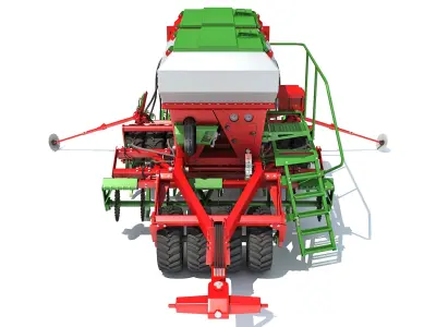 Trailed Planter Seeder 3D model purchase