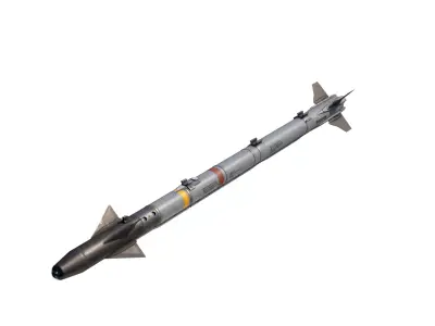 USAAF AIM-9X AIM9 Sidewinder Missile AIM9X 3D model