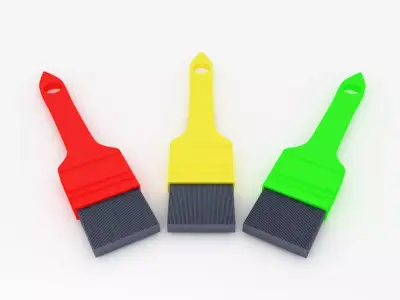 Paint brush 3d model 3D model