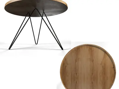 Circle Table 3D model