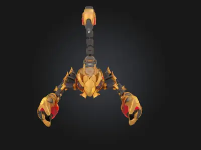 Mechanical Scorpion Creature  Deadly Precision of a Clockwork 3D model