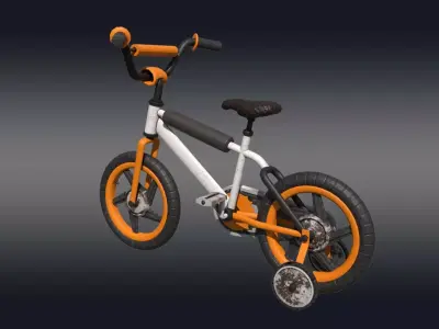 3D Bike Model Low-poly 3D model