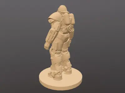 FALLOUT T-51 POWER ARMOR SCULPTURE 3D model