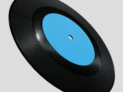 Vinyl Record 2 Low-poly 3D model