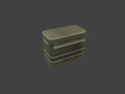 Ammo case Low-poly 3D model