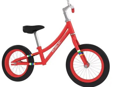 Mini Childrens Balance Bike 3D model