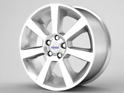 Volvo S60 rims collection 3D model