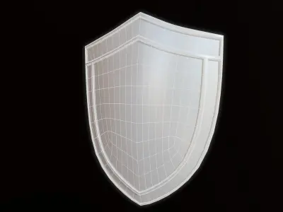 Shield Dragon Low-poly 3D model