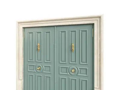 Entrance classic door 119 3D model