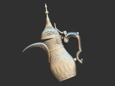 Arabic Coffee Pot - wall mounted 3D print model