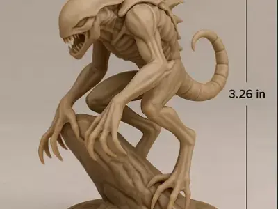 CHITIN LURKER Alien Stealth Predator Unit 5 Deadly Poses 3D print model purchase