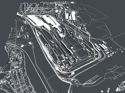 Azovstal plant Mariupol Ukraine 3D model