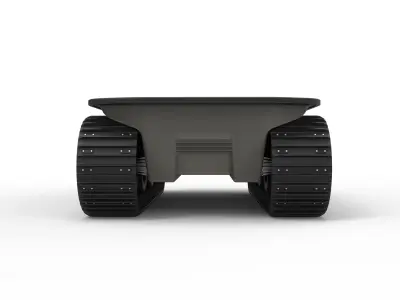 Argo platform 8x8 with tracks 3D model
