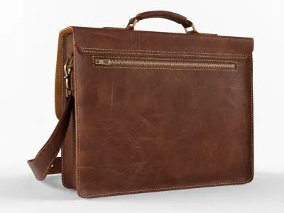 Leather Bag Bundle 01 3D model